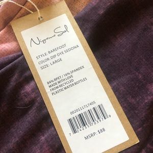 Niyama Sol Barefoot Leggings. New with tags.